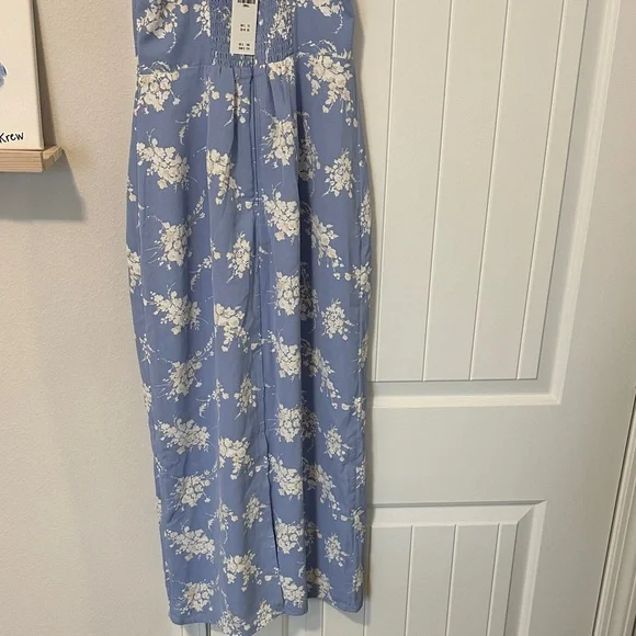 Abercrombie & Fitch Blue Floral Maxi Dress - Picture 4 of 5